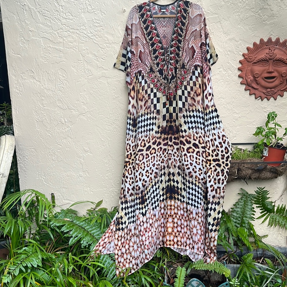 SAKKAS Sheer Kaftan made in India Long S